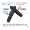 PLATTBK 70 mm V-Brake Bicycle Brake Shoes, 2 Pairs (4 Pieces), Front and Rear view 3