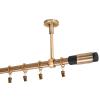 Single-Track Curtain Rod 120 cm, 19 mm, Antique Copper Vintage Retro Style, Wall/Ceiling Mount view 3
