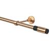 Single-Track Curtain Rod 120 cm, 19 mm, Antique Copper Vintage Retro Style, Wall/Ceiling Mount view 4
