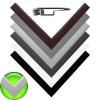 Horivert Premium Black Aluminum Mosquito Screen Frame, 45° Mesh, No-Drill, 140 x 40 cm view 3