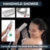 Aolemi Ceiling-Mount Shower Faucet with Hand Shower, 10-Inch Head, Brushed view 4