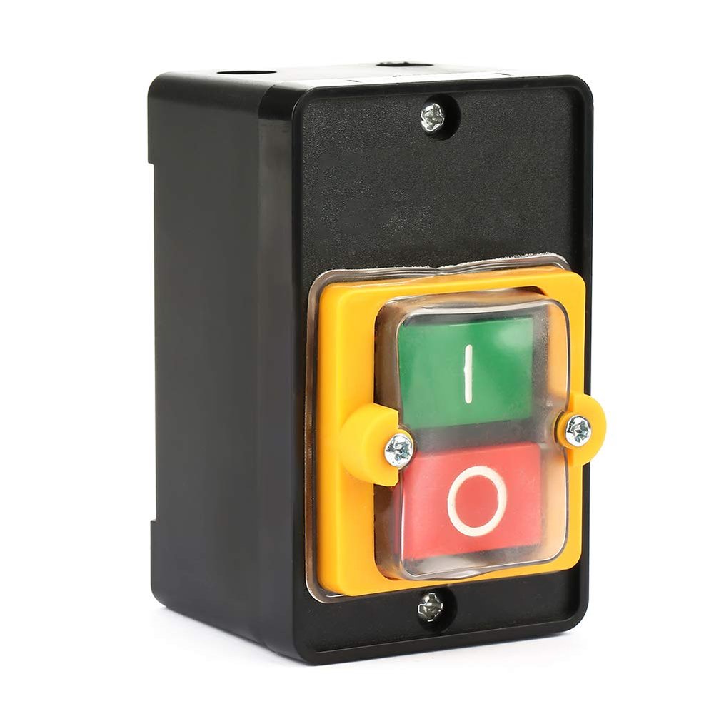 KAO-10KH Waterproof ON/OFF Pushbutton Switch, AC 220/380V, 10A, with Base