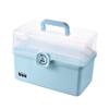 Dittzz Home Medicine Box, Large 3-Tier Medicine Case and First Aid Storage Box with Carry Handle, 34 x 19 x 22.5 cm view 2