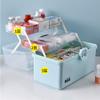 Dittzz Home Medicine Box, Large 3-Tier Medicine Case and First Aid Storage Box with Carry Handle, 34 x 19 x 22.5 cm view 3