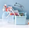 Dittzz Home Medicine Box, Large 3-Tier Medicine Case and First Aid Storage Box with Carry Handle, 34 x 19 x 22.5 cm view 4