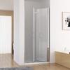 MIQU 90 x 185 cm Folding Shower Door, 6 mm Nano Safety Glass view 1