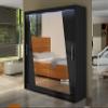 Mirjan24 London XIV Sliding-Door Wardrobe with Mirror and Optional RGB LED Lighting view 2