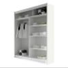 Mirjan24 London XIV Sliding-Door Wardrobe with Mirror and Optional RGB LED Lighting view 3