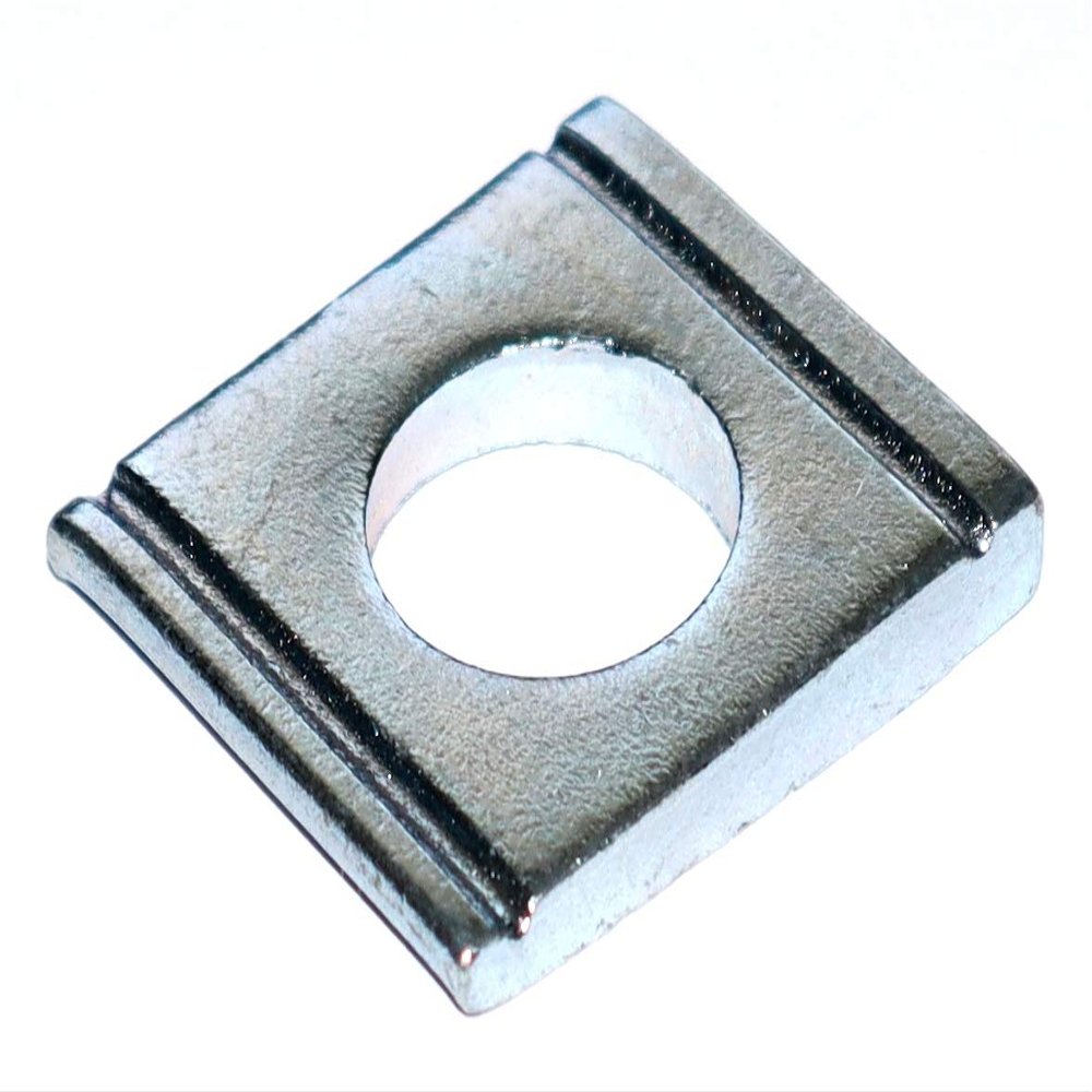 DIN 434 Wedge Washers for U-Beams, 9 mm/M8, Steel, Electrogalvanized, 25 Pieces