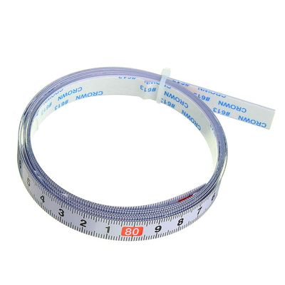 Cutebility Self-Adhesive Metric Ruler, White, 3.0 m