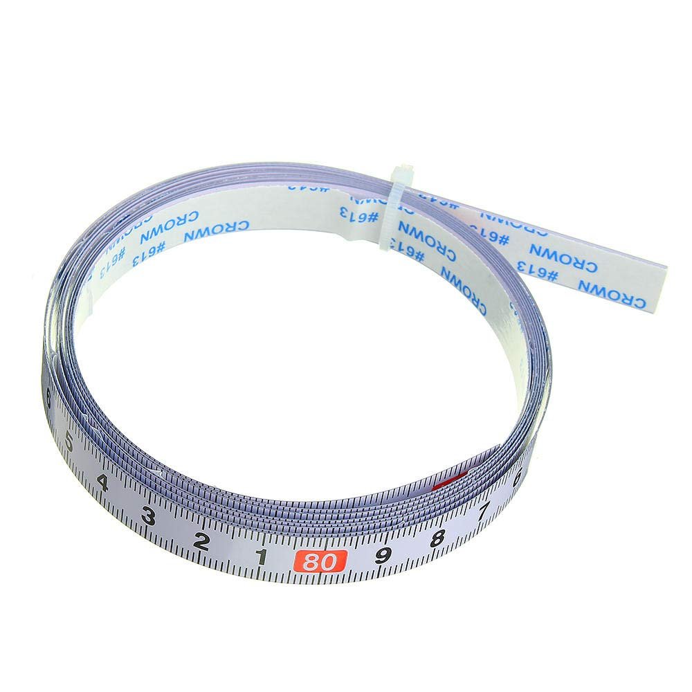Cutebility Self-Adhesive Metric Ruler, White, 3.0 m