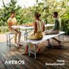 Arebos Beer Garden Table and Bench Set, 3-Piece, Table + 2 Benches view 2