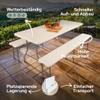 Arebos Beer Garden Table and Bench Set, 3-Piece, Table + 2 Benches view 3