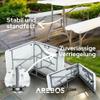 Arebos Beer Garden Table and Bench Set, 3-Piece, Table + 2 Benches view 4