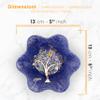 Sospiri Venezia Murano Glass Vanity Tray with Handcrafted Tree of Life Decoration, Decorative Bowl, Handmade in Italy (13 x 13 cm) view 3