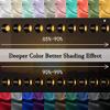 DONREN Blackout Curtains for Bedroom, Thermal Insulated, Rod Pocket, 2 Panels, 132 x 160 cm (W x L), Mustard Yellow view 3