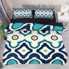 Eslifey Blue Hipster Marble Texture 3-Piece Duvet Cover Set view 2