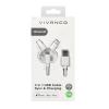 Vivanco USB Charging Cable USB 2.0, USB-A, USB-C, Apple Lightning, Micro-USB Type-B Plugs view 2
