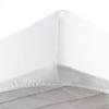 douceur d'intérieur Fitted Sheet, 160 x 200 cm, 100% Cotton, White view 2