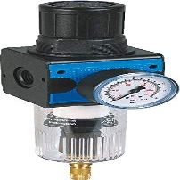 Filter Regulator G 45323 FR-H-G1/2i-16-0.5/10-PCSK-AK10NC-B3 – Bloc 3 Series with Automatic Condensate Drain and Pressure Gauge