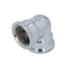 Chrome-Plated Brass Threaded Fitting, 90° Elbow, Female/Male, Heating (3/4" Female Thread) view 2