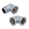 Chrome-Plated Brass Threaded Fitting, 90° Elbow, Female/Male, Heating (3/4" Female Thread) view 4