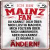 schilderkreis24 Metal Sign, Funny Saying, Football, 20 x 30 cm (Mainz Fan) view 1