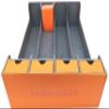 docsmagic.de Premium 4-Row Trading Card Storage Box, Orange, with Trays & Dividers view 2
