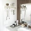 J JACKCUBE DESIGN MK237D Hanging Jewelry Organizer with 9 Hooks and Wood Shelf view 3