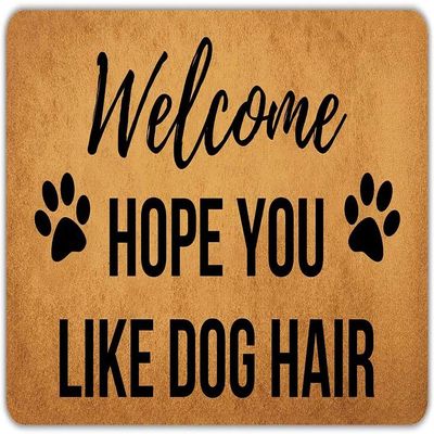 Eureya Non-Slip Rubber Doormat for Front Door, Bathroom, Garden, Kitchen, Bedroom, 60 x 40 cm