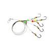 Fishing Hooks with Leaders, 5 Hooks, 7-Strand Nylon-Coated Leader, Swivel and Snap, Size 12 view 2
