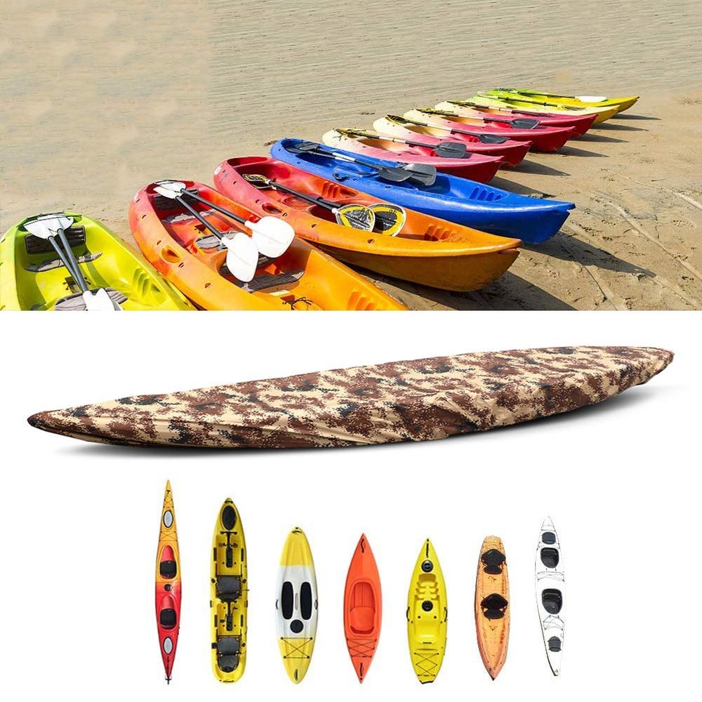 DTLEO Universal Camouflage Kayak Cover, Waterproof UV-Resistant, XS