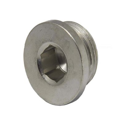 High-Pressure Internal Hex Plug G 1", Galvanized Steel, up to 400 bar