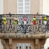 Möbelbörse Zinc Metal Hanging Flower Pot for Balcony, Fence, or Garden view 3