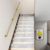 Gold Stair Railing, Wall-Mounted Handrail, 80 cm view 4
