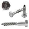 FASTON M8 x 35 Stainless Steel Hex-Head Wood Screws, 2-Pack, DIN 571 view 4