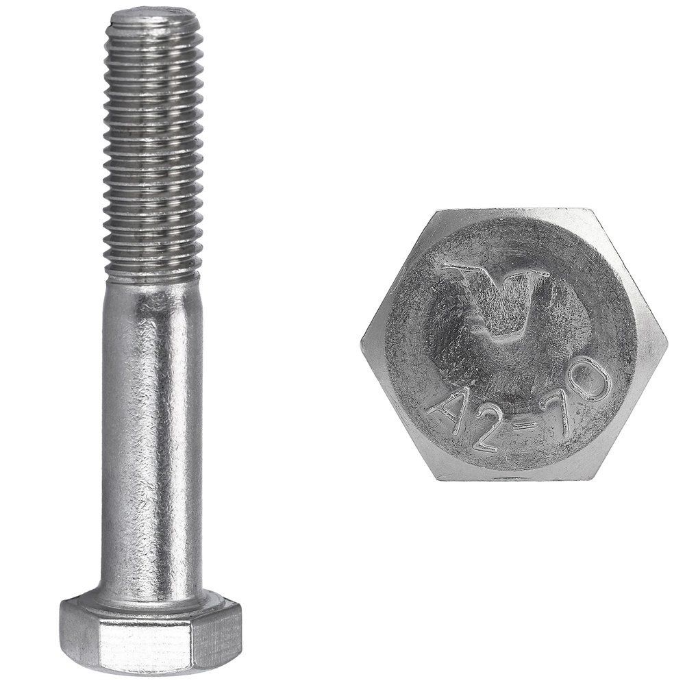 FASTON M8 x 65 Stainless Steel A2 Hex Bolts, Partially Threaded, 30-Pack
