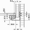 Gedotec 550 mm Full-Extension Undermount Drawer Slides with Push-to-Open, Matrix Runner UM A30, 1 Pair view 3