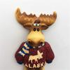 3D Cartoon Alaska Moose Refrigerator Magnet view 4