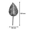 STAL 10-Piece Fence Decoration Set – Metal Flowers and Leaves view 3
