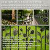 STAL 10-Piece Fence Decoration Set – Metal Flowers and Leaves view 4