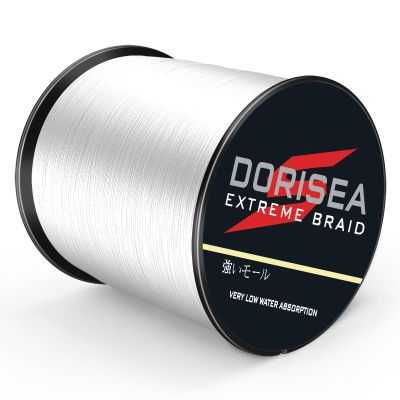 DORISEA Extreme Braid Braided Fishing Line, 100% PE, 300 m, 13.6 kg/0.26 mm, White