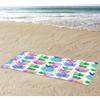 Surwin Microfiber Beach Towel, Pineapple Print, 70 x 150 cm, Green Plants view 2