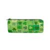 RXYY Green Clover Canvas Pencil Case with Zipper view 1
