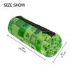 RXYY Green Clover Canvas Pencil Case with Zipper view 2