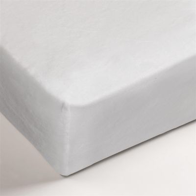 Beddinghouse White Cotton-Polyester Molton Mattress Pad, 200 x 200/220 cm, 40 cm Pocket Depth