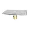 Gtagain Square Stainless Steel Floor Drain with Removable Cover view 1