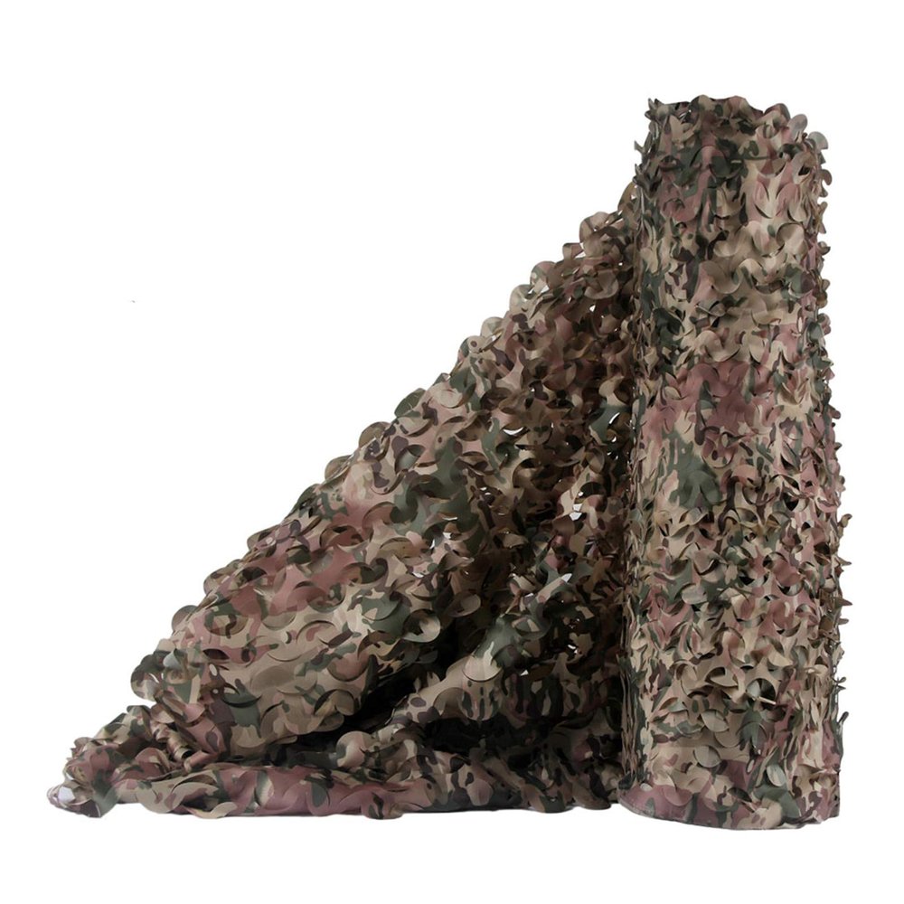 FENGSHOUU Camouflage Shade Net, 3D Leaf Design, 6 x 8 m
