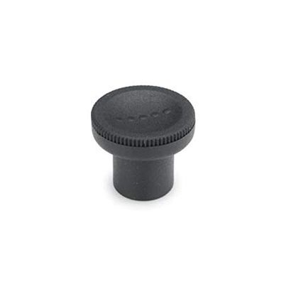 ELESA Knurled Knob, Black Gray, 31 mm Diameter, M10