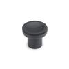 ELESA Knurled Knob, Black Gray, 31 mm Diameter, M10 view 1